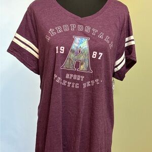 Aeropostale Purple A87 Sport Tee